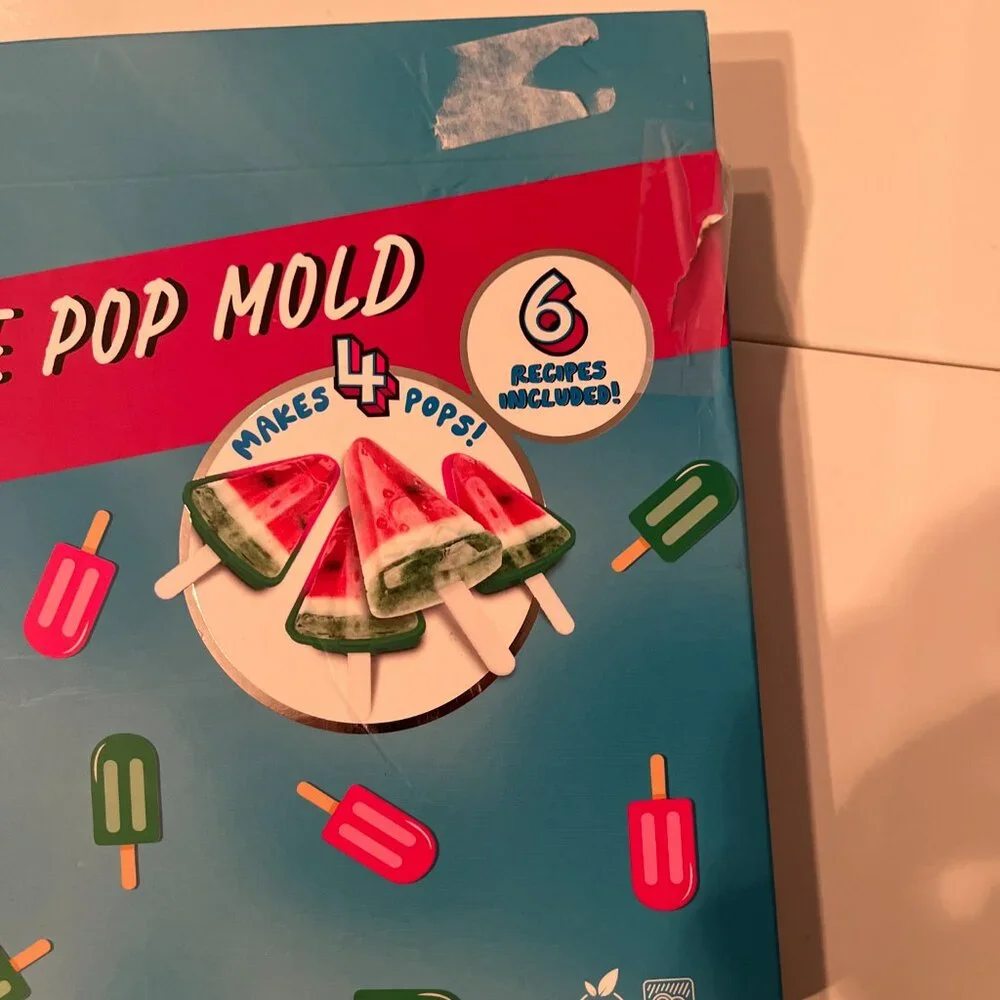 Watermelon Silicon Ice Pop‎ Molds (Set of 4) (new)